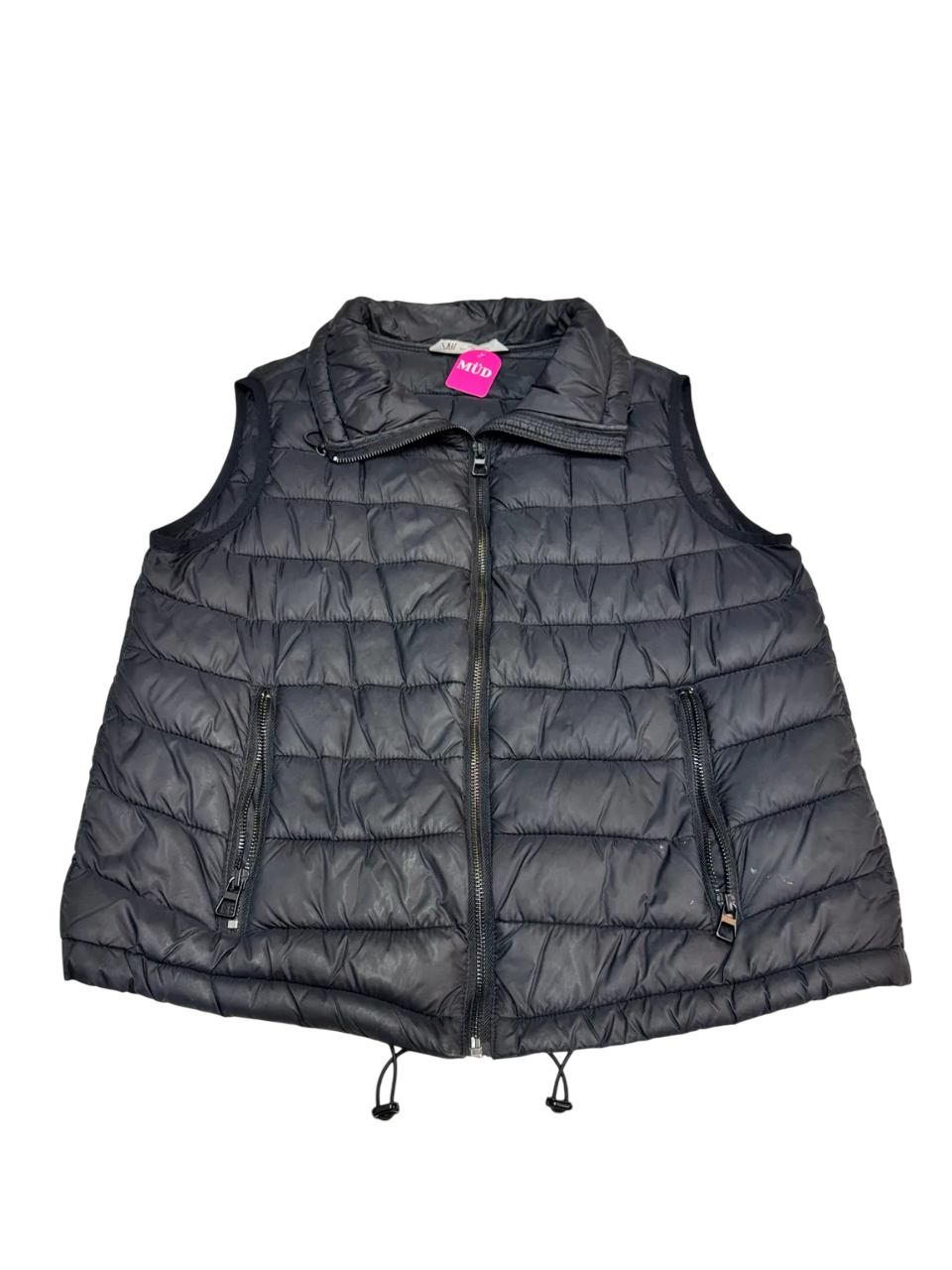 Chaleco acolchado negro ZARA