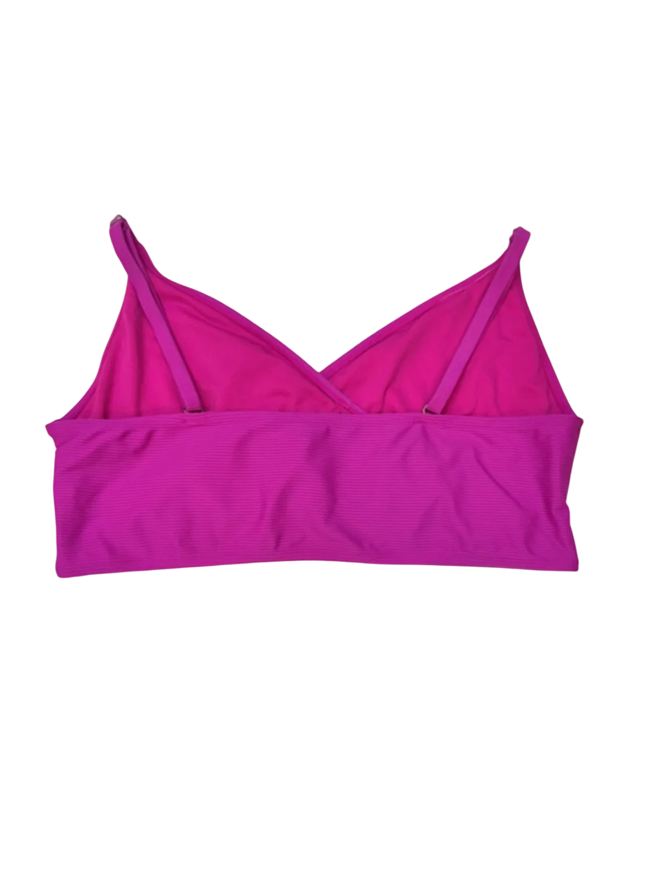 Top fucsia tipo bralette con tiras ajustables