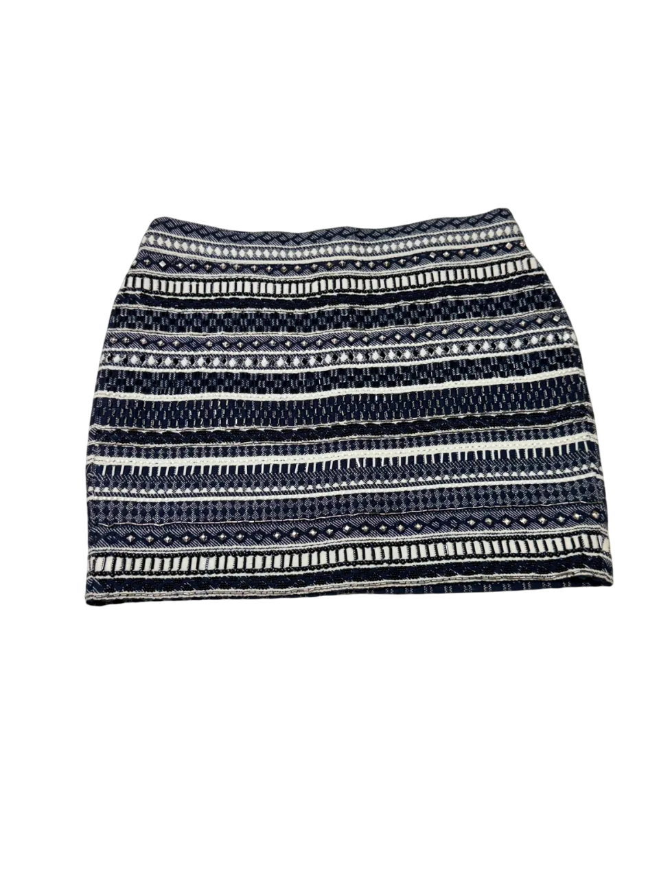 Falda mini étnica con estampado geométrico MANGO