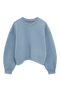 Sudadera Zara crop azul cielo