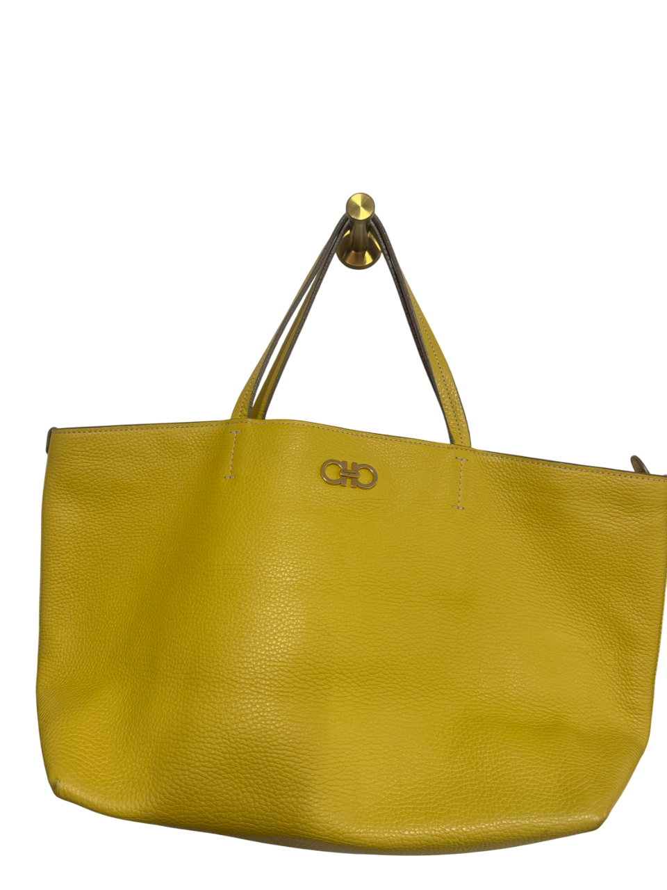 Bolso Salvatore Ferragamo en cuero amarillo