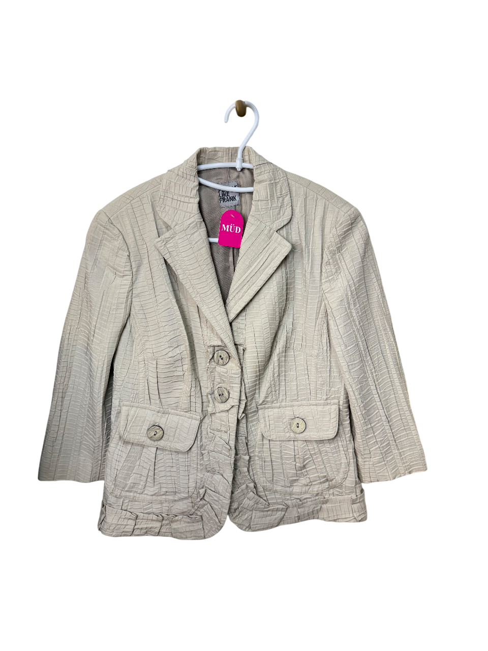 Blazer Beige Texturizado
